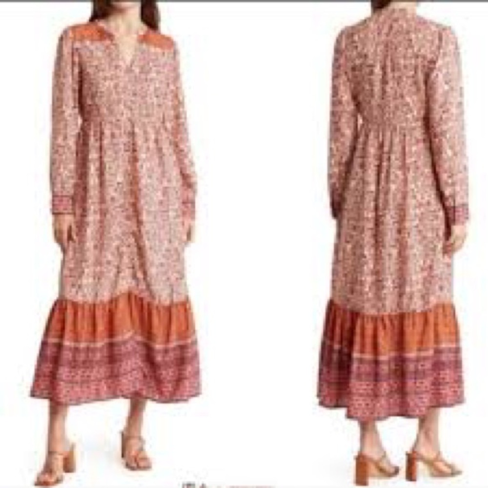MILA.MAE/BORDER.PRINT.MAXI.DRESS - Picture 3 of 12